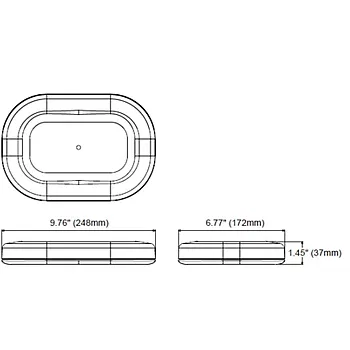 H27996001 – HELLA Warning Light, Micro Light Bar Permanent Mount LED Amber Lens 23 Selectable Patter - view 2
